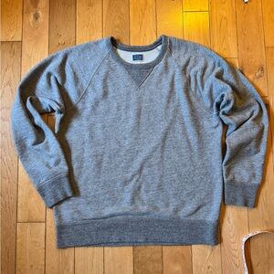 J.Crew ‘Vintage Fleece’ line Crewneck Sweatshirt Gray Size M 100% Cotton